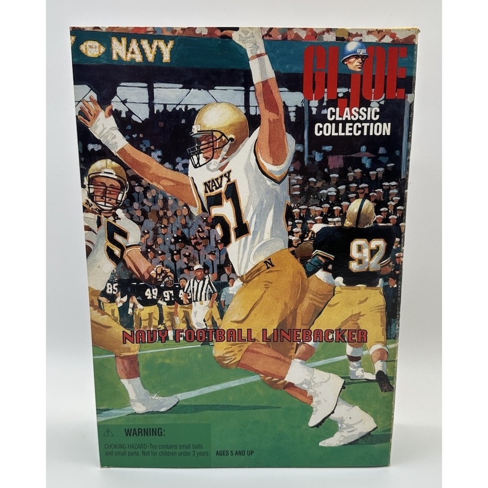 GI JOE NAVY FOOTBALL LINEBACKER 12" ACTION FIGURE CLASSIC COLLECTION HASBRO